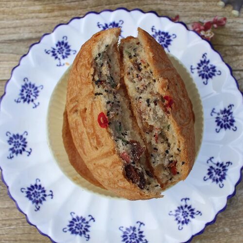 诸城金旭传统赖皮酥皮五仁老月饼250gx2京式中秋礼盒pk鑫旭月饼 - 图1