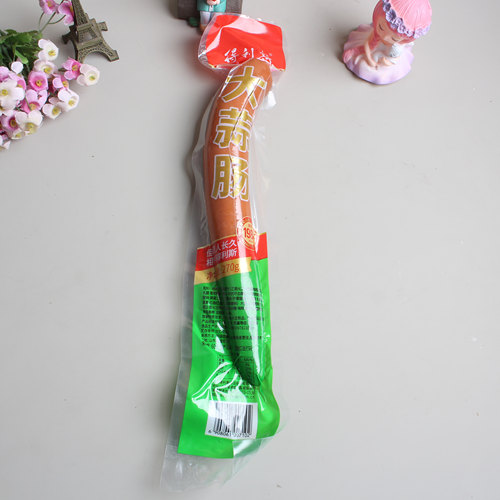 得利斯大蒜肠270g蒜蓉香肠山东特色蒜味红肠地道大蒜肠开袋即食 - 图0