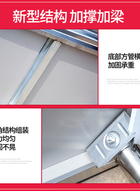 商用不锈钢保温售饭台快餐保温台分餐车食堂快餐车电加热汤池菜台