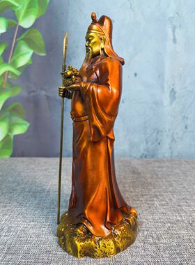 关公财神铜像摆件托宝聚宝盆门厅