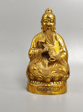 三清太上老君元始天尊黄铜摆件