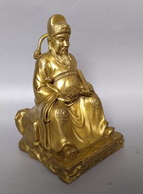 文昌帝君铜像摆件大号文曲星坐像