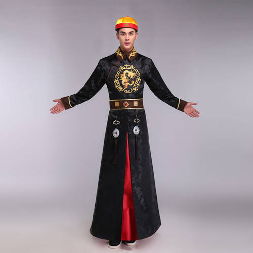 出租古装汉服清朝男旗装阿哥贝勒服王爷清代满族旗袍中国风表演服 - 图0