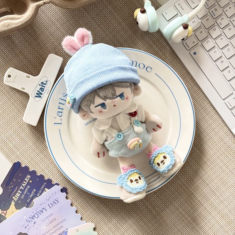 捶捶体15cm古灵精怪娃衣站姿棉花娃娃正常体海星体公仔换装套装服 - 图3