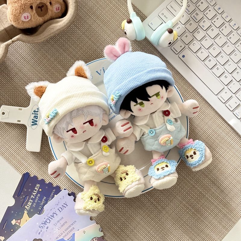 捶捶体15cm古灵精怪娃衣站姿棉花娃娃正常体海星体公仔换装套装服 - 图0