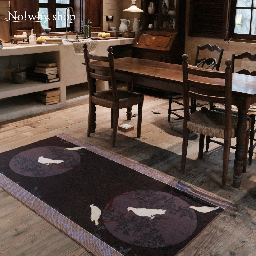 Waidian neoclassical foldable storage carpet floor mat
