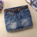 Xuân hè 2019 và váy denim đen nữ hè được gói mỏng váy hông váy nữ lót quần chống sáng - Váy chân váy ngắn xếp ly Váy