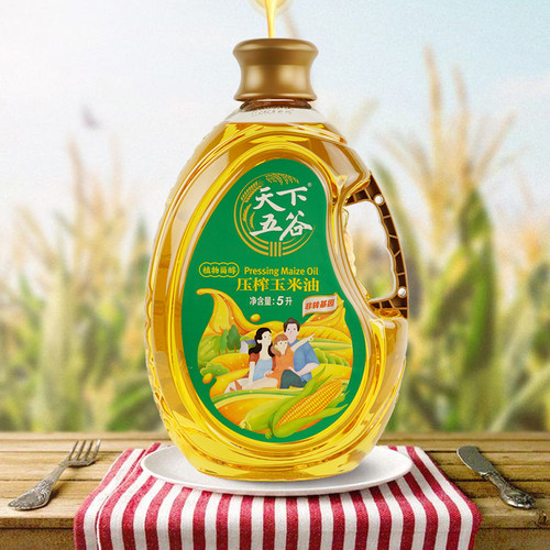 天下五谷植物甾醇压榨玉米胚芽油5L非转基因食用油家庭装 - 图2