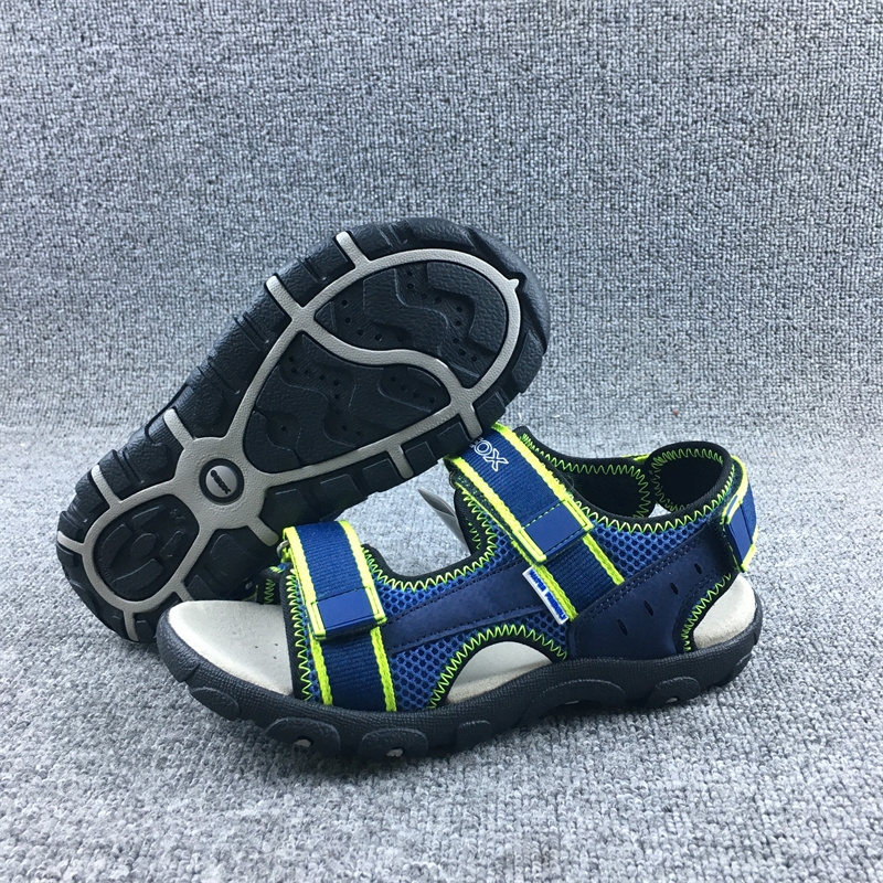 GEOX健乐士男童露趾凉鞋猪皮垫防臭运动沙滩鞋会呼吸的鞋亲子鞋,淘宝优惠券,粉丝福利购,淘宝优惠卷