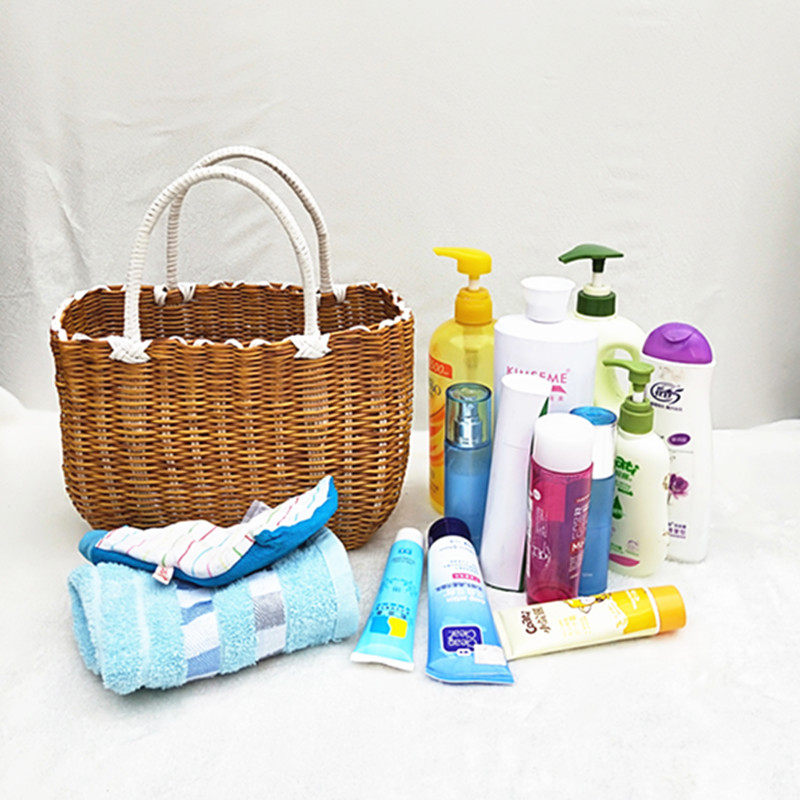 手提洗澡篮买菜购物篮子野餐篮郊游收纳筐鸡蛋蓝 伴手礼篮沙滩包,淘宝优惠券,粉丝福利购,淘宝优惠卷