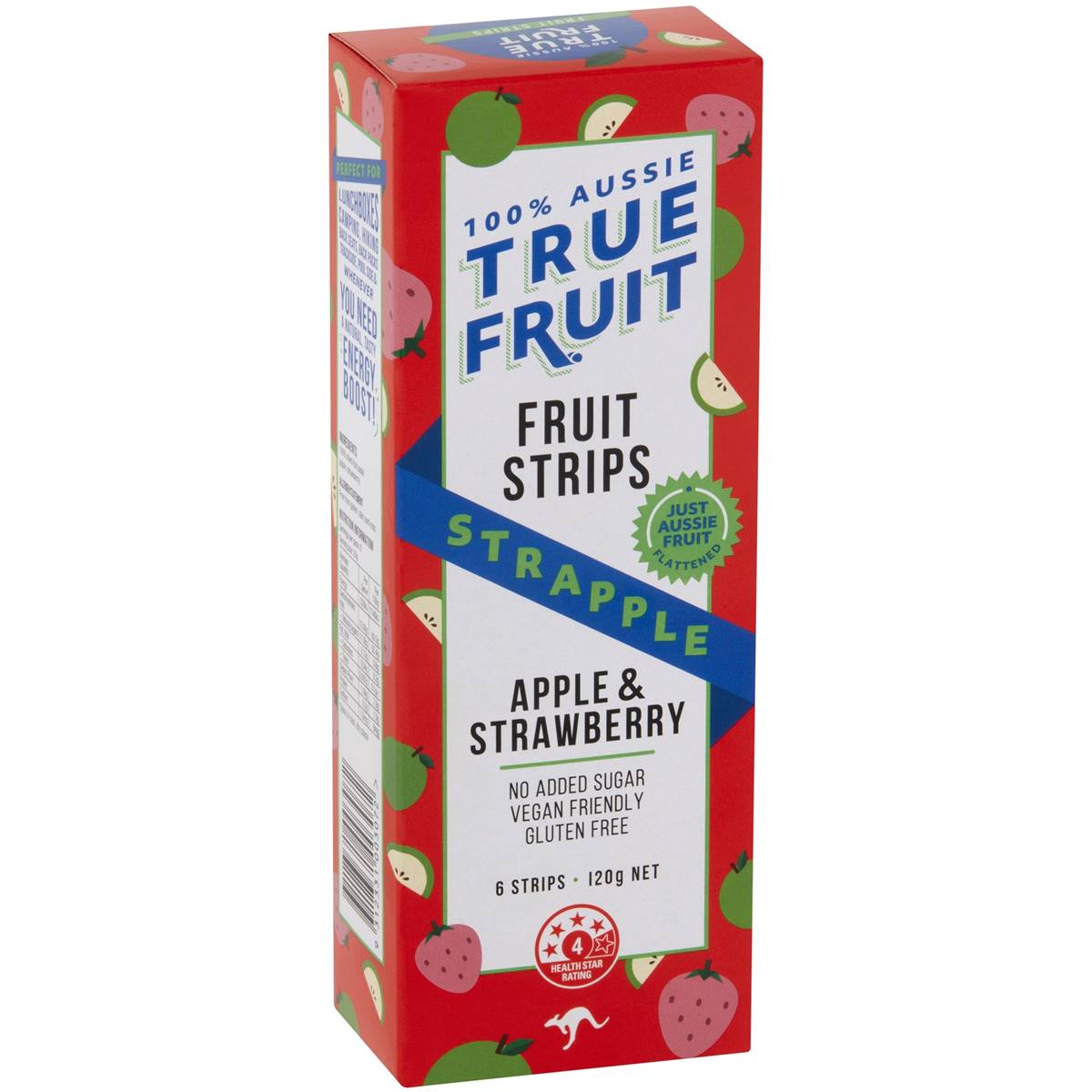 True Fruit澳洲代购直邮健康无糖100%纯果汁酸甜果丹皮水果条120g - 图3