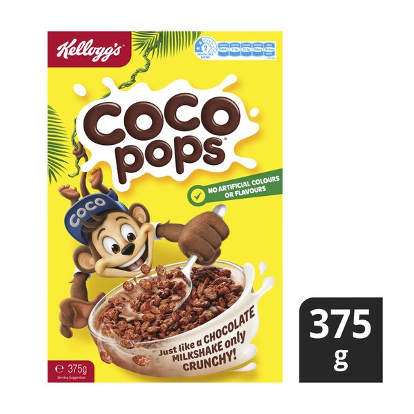 澳洲代购直邮 Kelloggs家乐氏 Coco Pops可可粒早餐神仙麦片 375g-图3