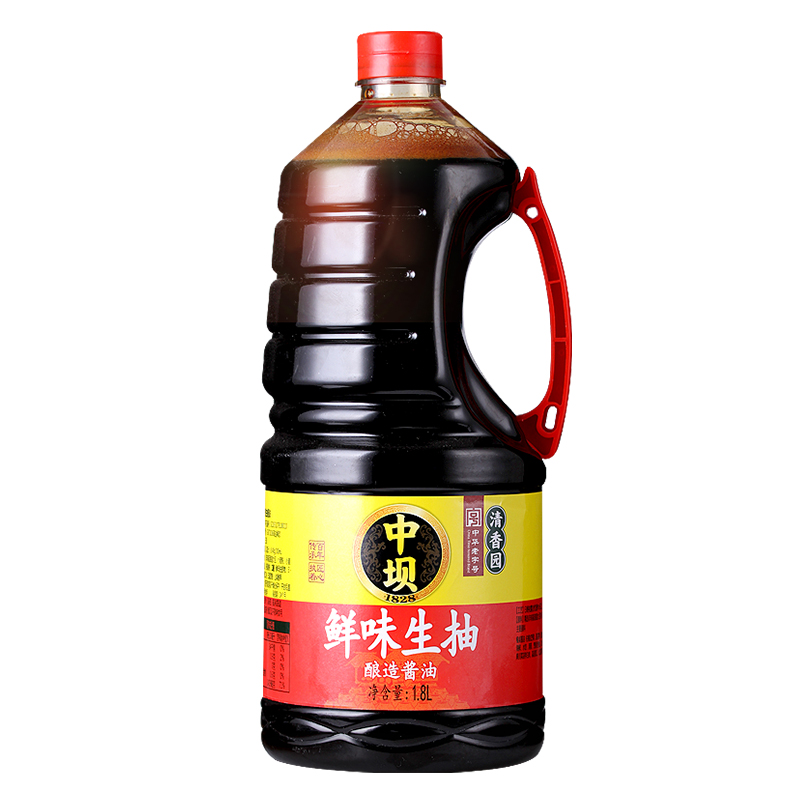 【中坝】鲜味生抽1.8L餐饮批发炒菜提味黄豆酿造酱油炒菜凉拌家用-图3