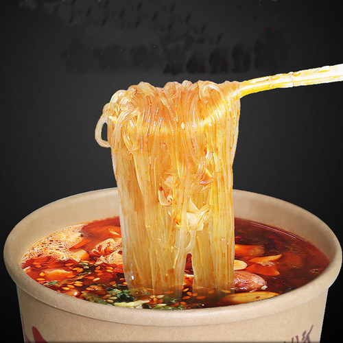 嗨吃家酸辣粉6桶装正宗重庆红薯粉丝网红海吃家方便速食泡面整箱 - 图0