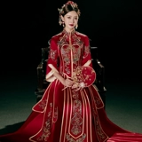 Традиционный свадебный наряд Сюхэ, демисезонное свадебное платье, коллекция 2022, большой размер, дракон и феникс