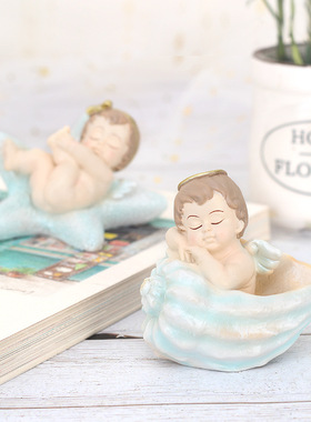 梦幻天使书房贝壳可爱风桌面装饰