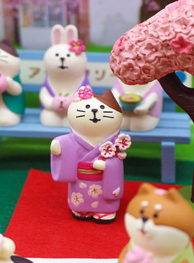 zakka日式猫咪创意赏花樱花节