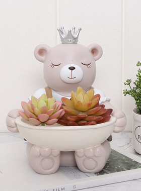 小熊钥匙收纳门口玄关卡通动物