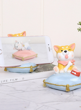 招财猫可爱风卡通柯基车载摆件