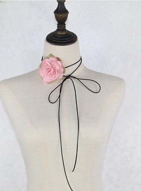 蜡绳颈链女烧边花文艺