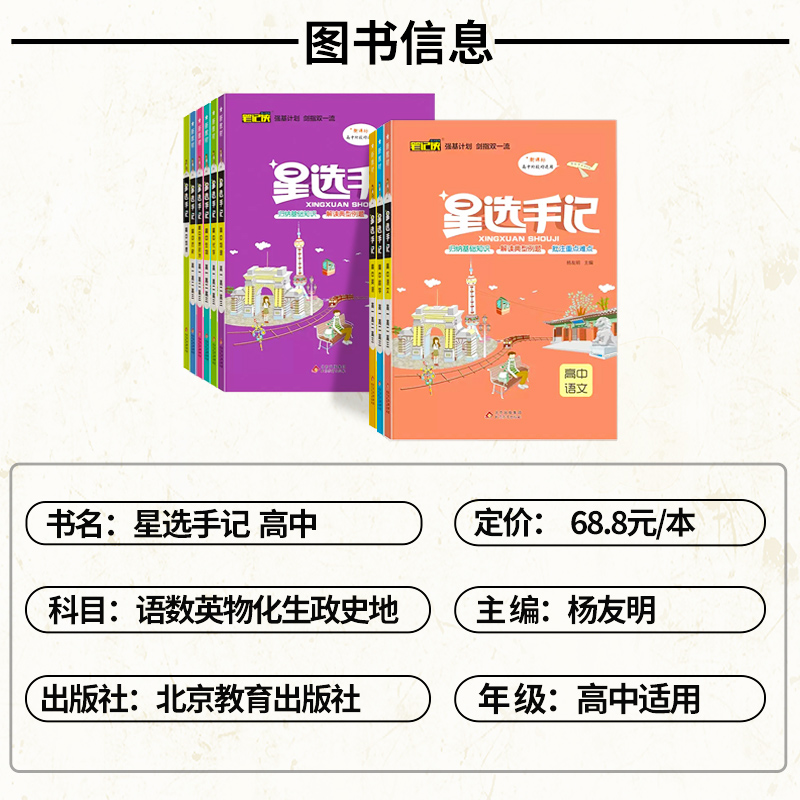 2023新星选手记高中语文数学英语物理化学生物政治历史地理全国通用版学霸笔记复习资料辅导书高中知识清单手册大全高考总复习教辅 - 图1
