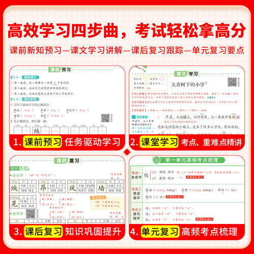 2026秋黄冈学霸笔记小学一年级二年级三四五六年级上册语文数学英语全套人教版上同步课本预习书课堂教材讲解全解黄岗随堂笔记下册 - 图1