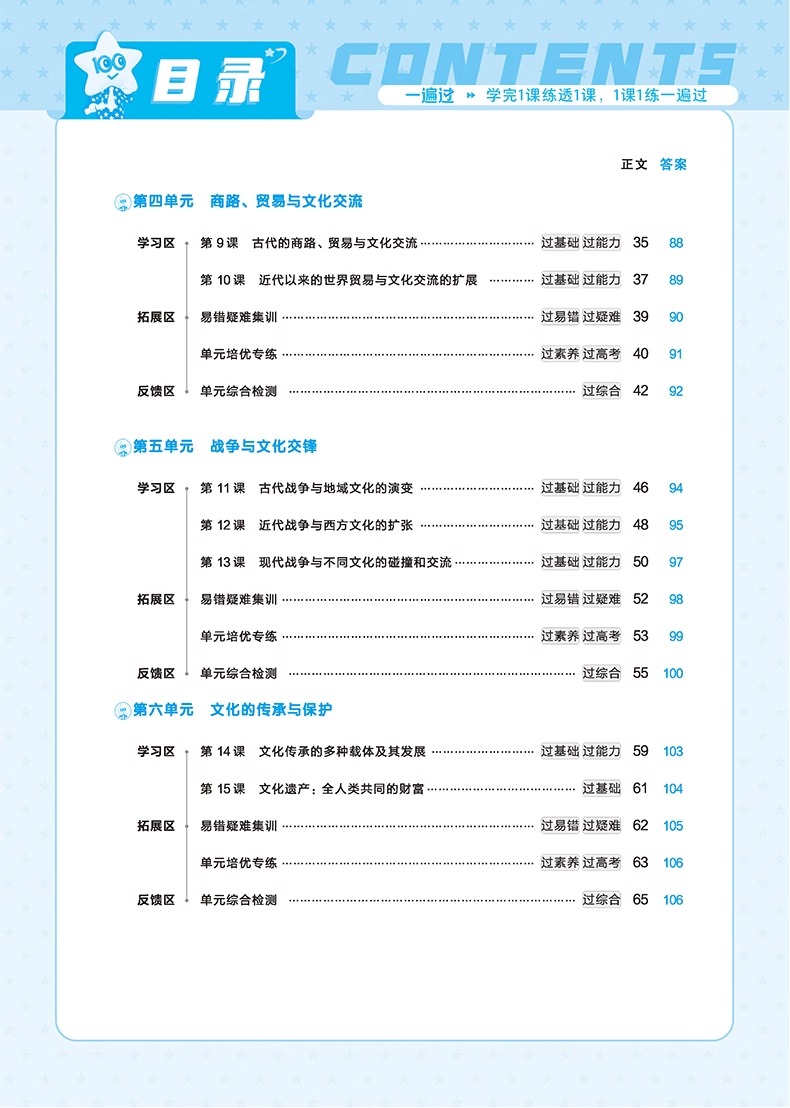 新教材2024版一遍过高中历史选择性必修3人教版RJ高二下历史选择性必修三同步教材练习选修3必刷题同步课堂易错集训综合检测-图1