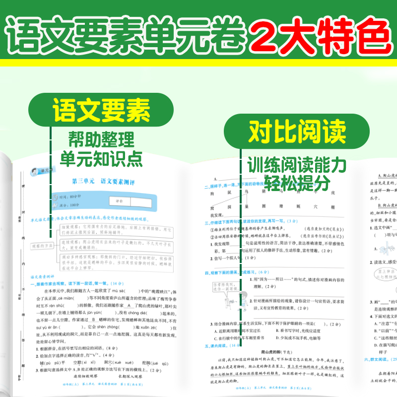 2024新语文要素单元卷一年级二年级三四五六年级同步练习册下册人教版期中期末必刷题单元教材试卷测试卷全套期中期末真题名校课堂