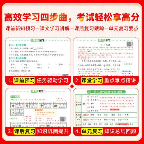 2026春黄冈学霸笔记小学一年级二年级三四五六年级下册语文数学英语全套人教版下同步课本预习书课堂教材讲解全解黄岗随堂笔记上册 - 图1