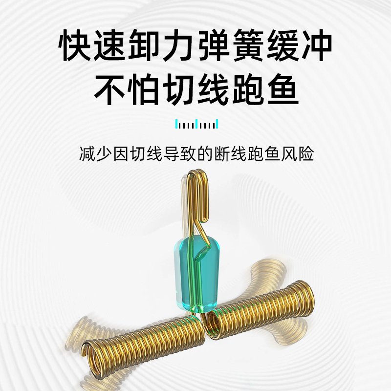 鱼钩分叉器弹簧快挂子线分钩器防缠绕子线分线器钓鱼用品大全配件-图2