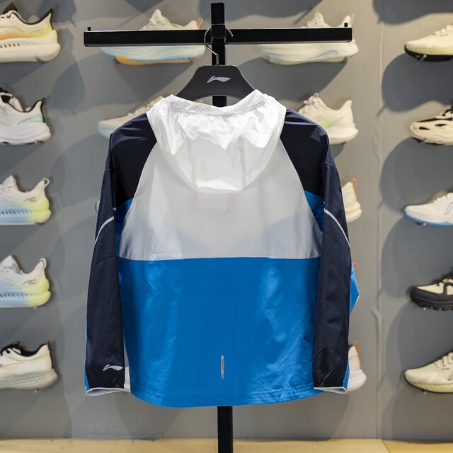 Li Ning ກິລາ windbreaker windproof ແລະປ້ອງກັນແສງແດດ