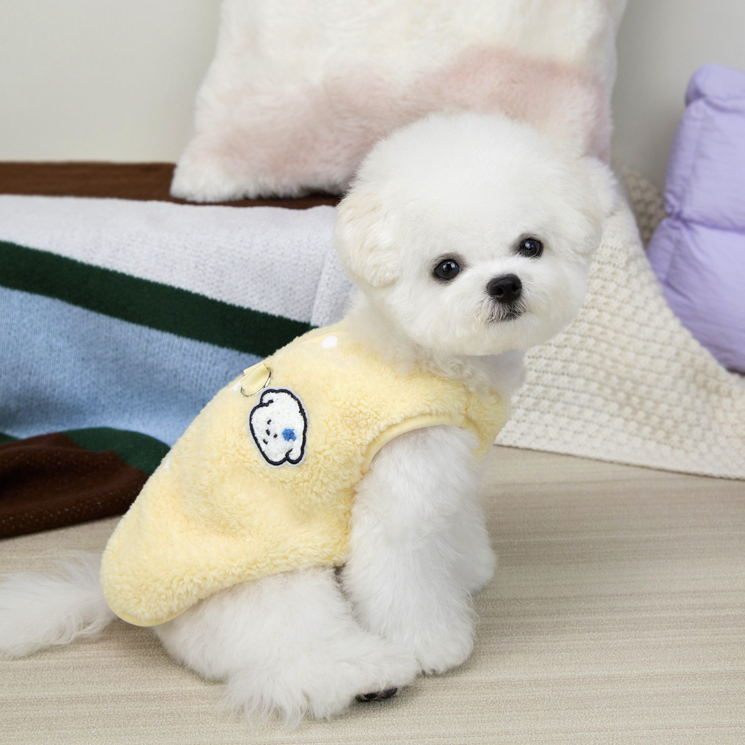 狗狗衣服背扣可牵引宠物服装猫咪秋冬保暖舒适好穿脱25丹麦绒背心,淘宝优惠券,粉丝福利购,淘宝优惠卷