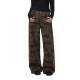 FDR official store American retro loose camouflage straight overalls for men, autumn and winter casual pants for women