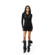 FDR Official Store Hot Girl Slim Badge Sweater Women's Spring Retro Sports Hooded Sweater Cardigan Top