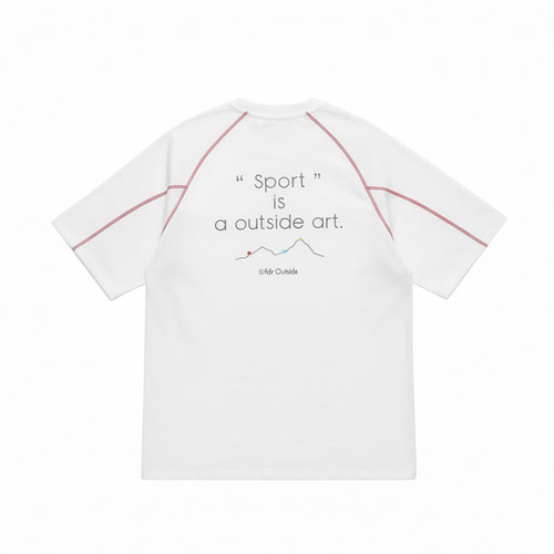 FDR官方店 山脉印花运动撞色哈苏线短袖户外跑步骑行T恤男女夏季 - 图3