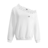 Удерживающая тепло осенняя толстовка, спортивный костюм, лонгслив, открытые плечи и длинный рукав