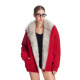 FDR official store mountain sculpture fur collar sweater jacket