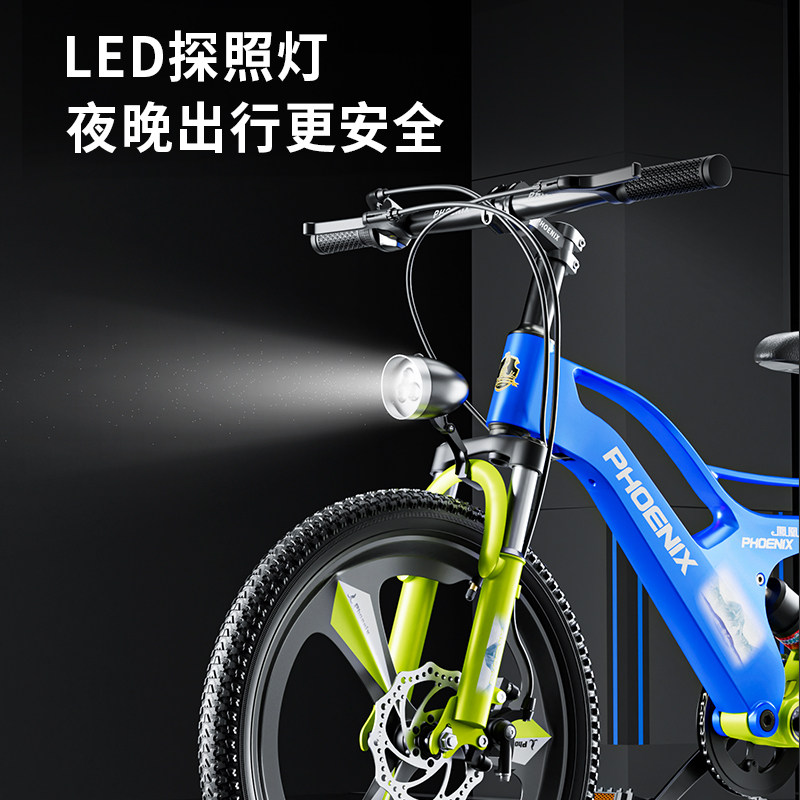 凤凰儿童镁合金减震自行车6-9-12岁男女孩中大童20寸碟刹脚踏单车,淘宝优惠券,粉丝福利购,淘宝优惠卷
