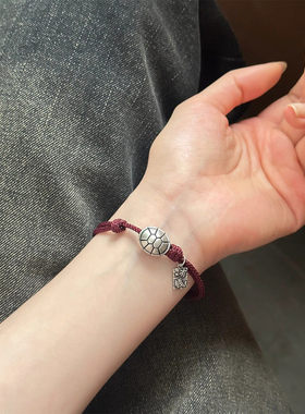 925银复古龟甲中国风精致手绳女