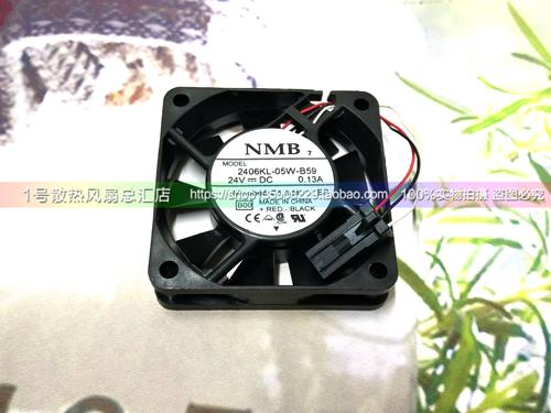 全新现货NMB 2406KL-05W-B59 6015 24V 0.13A 发那科系统散热风扇 - 图2