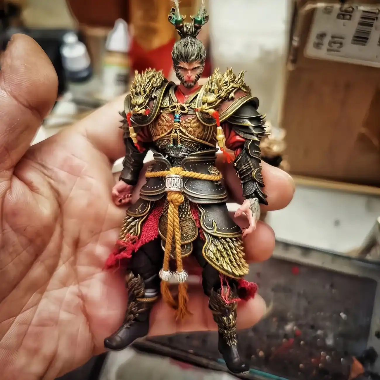 黑神话悟空手办可动模型摆件雕像玩具gk游戏人偶金箍棒桌面摆件