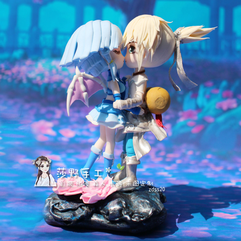 莎野梦幻西游游戏周边单双人粘土人偶个性定制手办情人节生日礼物