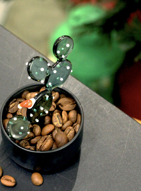 原创咖啡仙人掌车饰品摆件