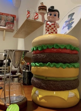 甜点汉堡包马卡龙门口商场换鞋凳