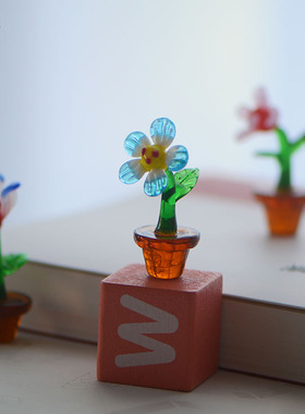 玻璃盆景花摆件创意礼物