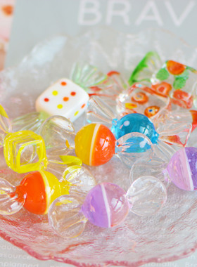 琉璃玻璃糖果桌面摆件