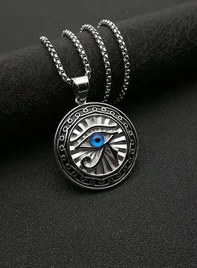 复古项链荷鲁斯之眼小众个性