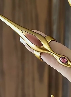 复古亚文化指甲戒男女中性朋克风暗黑系独特千禧辣妹小众戒指指环