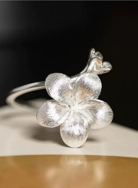 Vintage中古系列金色花朵巴洛克中古镶钻轻奢复古个性戒指