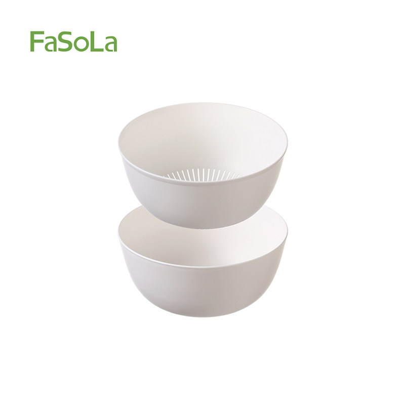 FaSoLa双层洗菜盆沥水篮滤水套装厨房菜篮子洗水果盘客厅家用菜盆,淘宝优惠券,粉丝福利购,淘宝优惠卷